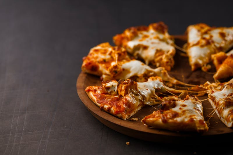 Four Cheese dewey's pizza